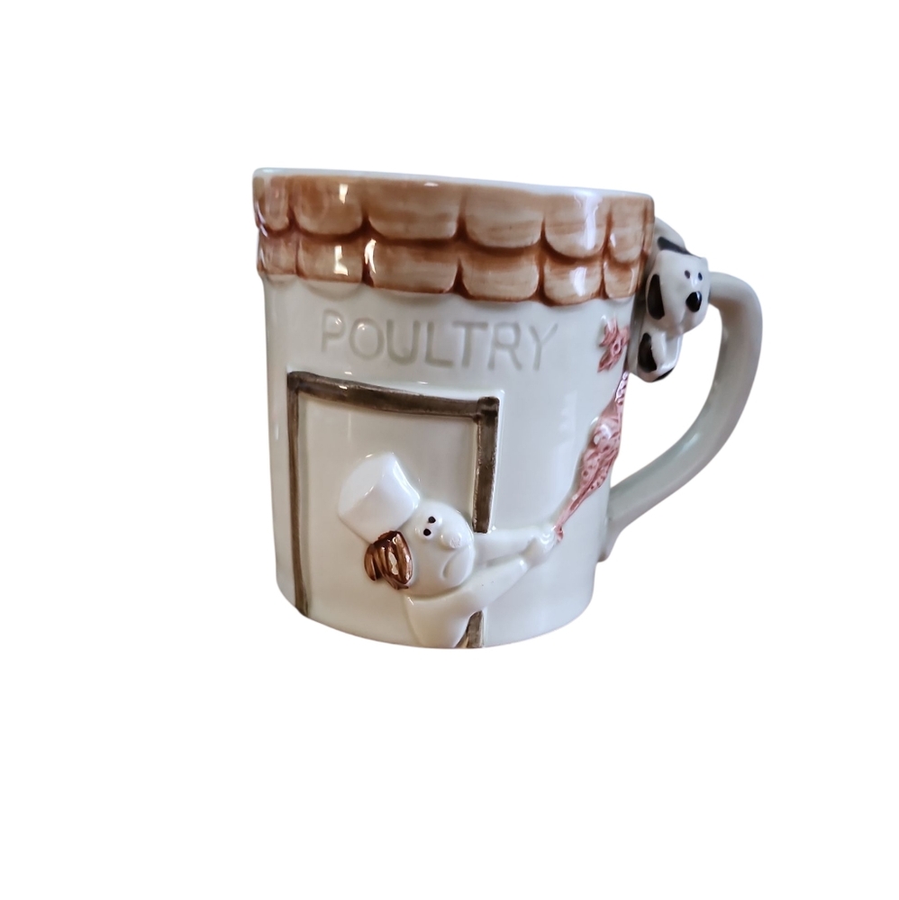 Ceramic Mug with Tan and White Details Cat